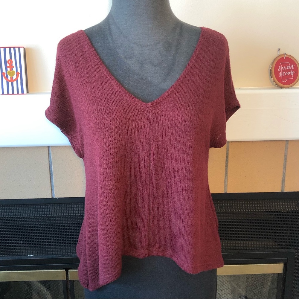 Project Social T Wearever Cropped Knit Top Small